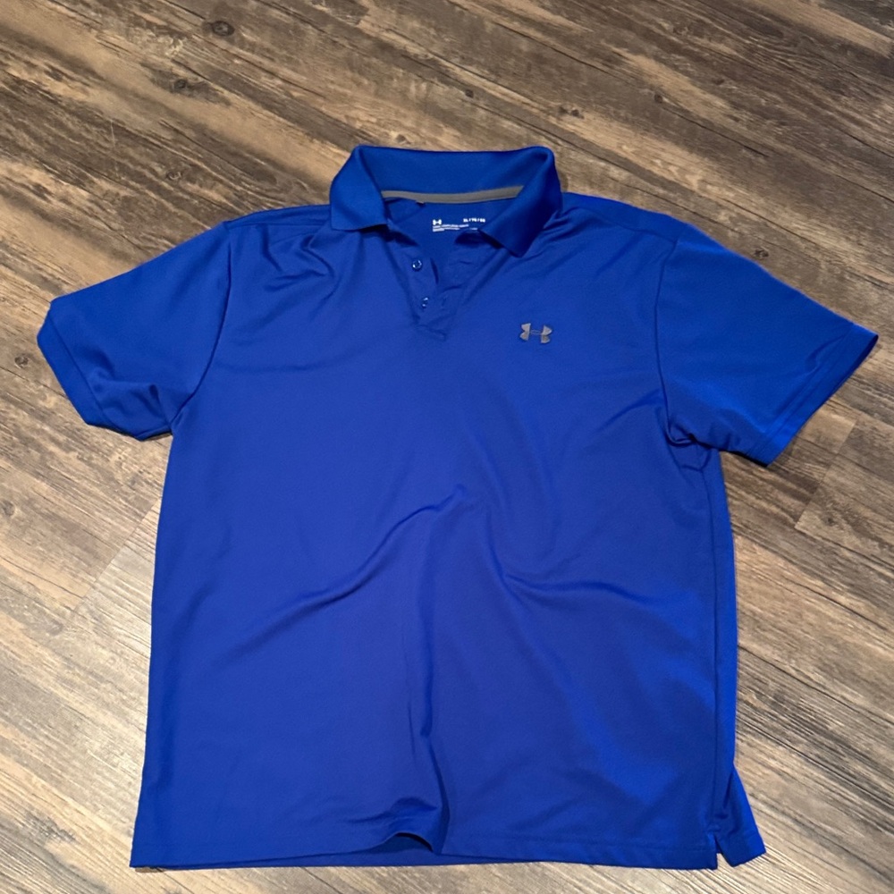 Under Armour Men's Vibrant Blue Polo